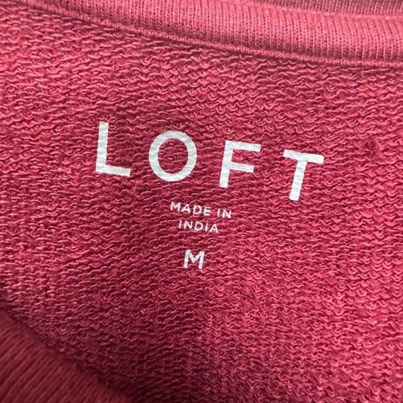 Loft Women's Burgundy Top - Picture 3 of 3